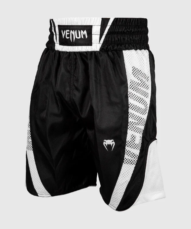 Men's floral print silk blend shorts for a unique night - out look Venum Elite Boxing Shorts - Black/White Men's floral print silk blend shorts for a unique night - out look Venum Elite Boxing Shorts - Black/White