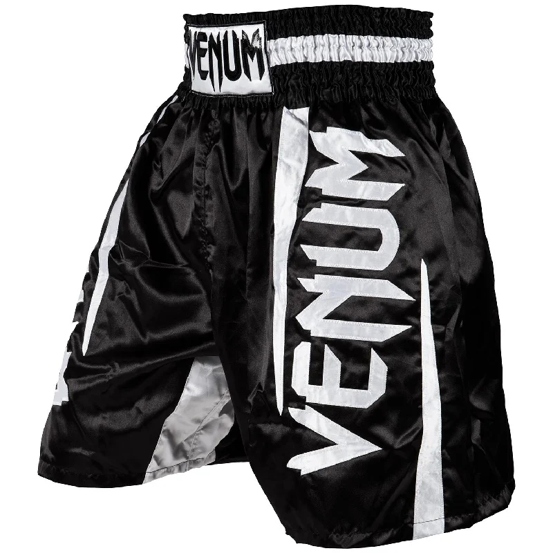 Men's neon - colored athletic shorts for high - visibility workouts Venum Elite Boxing Shorts - Black/White Men's neon - colored athletic shorts for high - visibility workouts Venum Elite Boxing Shorts - Black/White