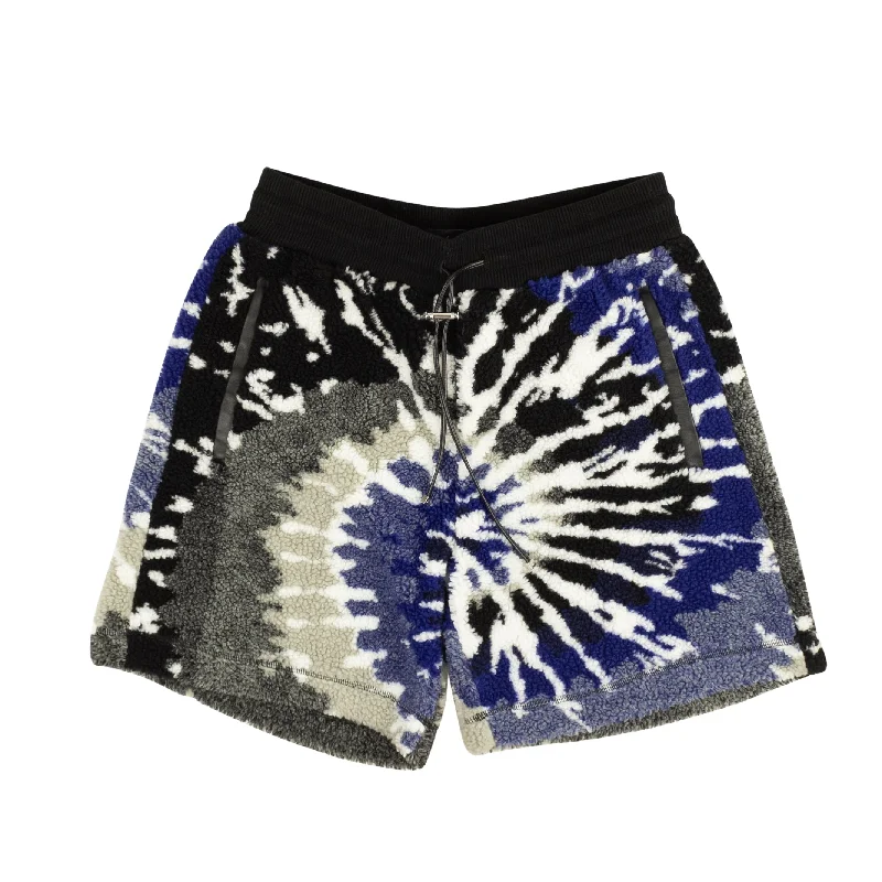Men's camo print cargo shorts for outdoor adventures Amiri Tie Dye Polar Fleece Shorts - Blue/Black Men's camo print cargo shorts for outdoor adventures Amiri Tie Dye Polar Fleece Shorts - Blue/Black