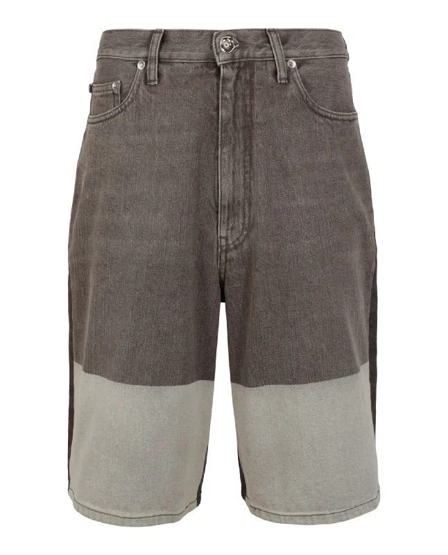 Loose - fit men's denim shorts for ultimate comfort​ Diag-Pocket Denim Shorts