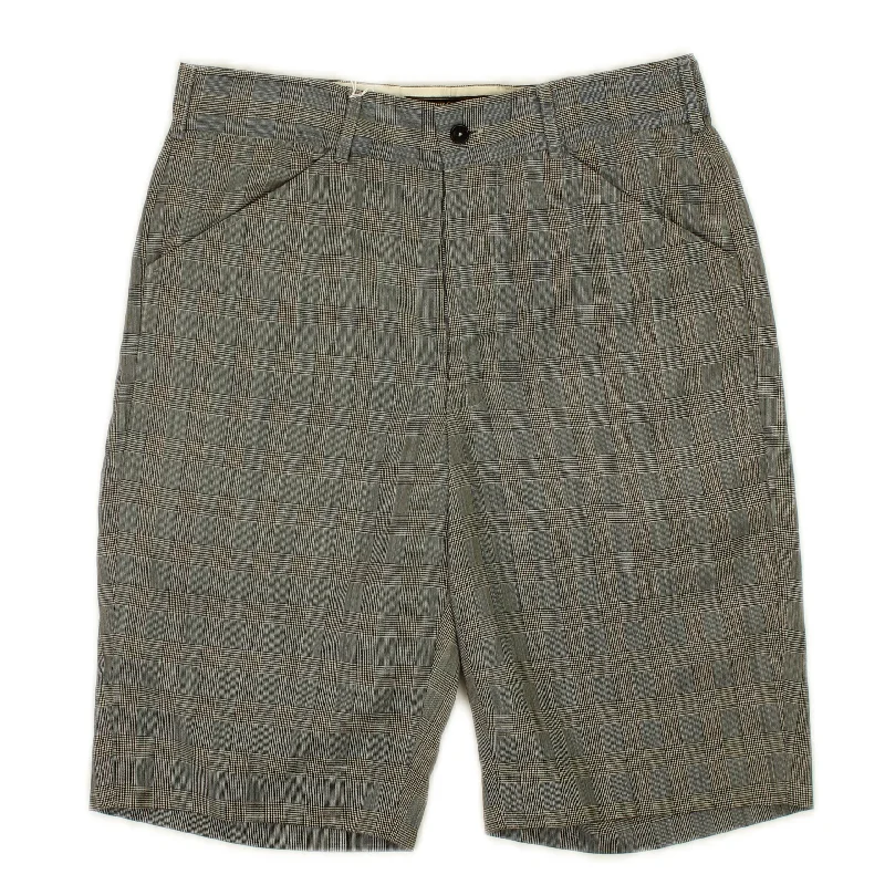 Men's distressed cotton shorts for a bohemian - inspired style Grey Plaid Dress Shorts Men's distressed cotton shorts for a bohemian - inspired style Grey Plaid Dress Shorts