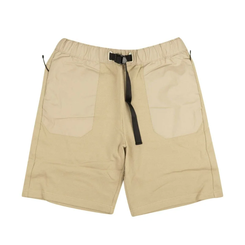 Men's drawstring casual linen shorts for a laid - back summer look John Elliott Belted Shorts - Carnival Tan Men's drawstring casual linen shorts for a laid - back summer look John Elliott Belted Shorts - Carnival Tan