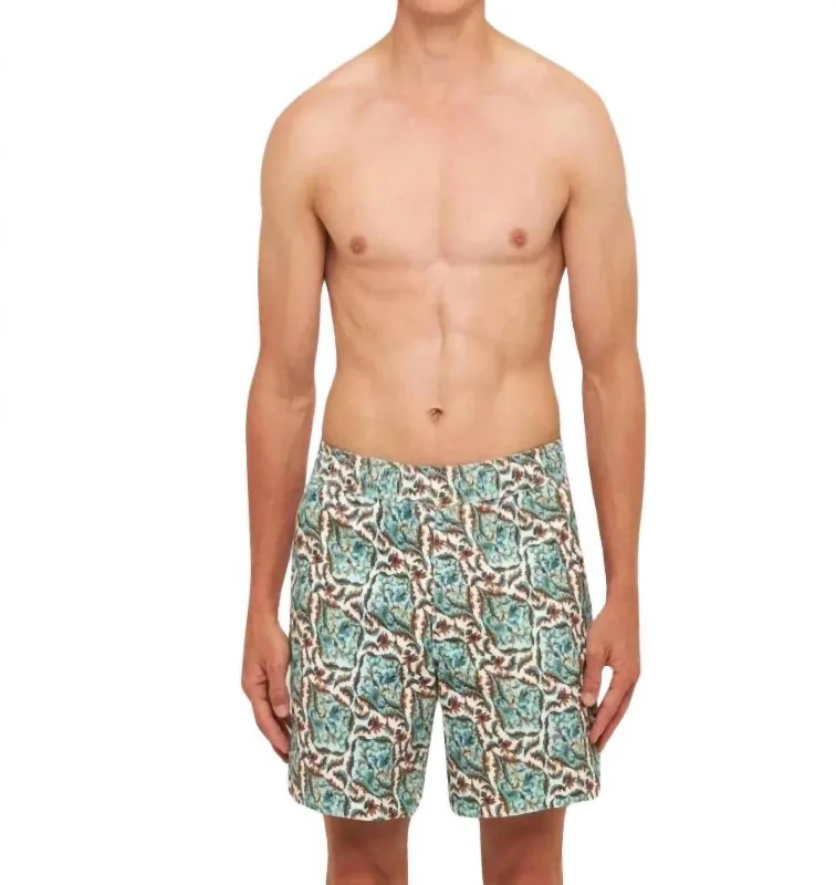 Men's plaid pattern wool blend shorts for a preppy fall style    Louis Corduroy Drawcord Shorts In Prairie Paisley