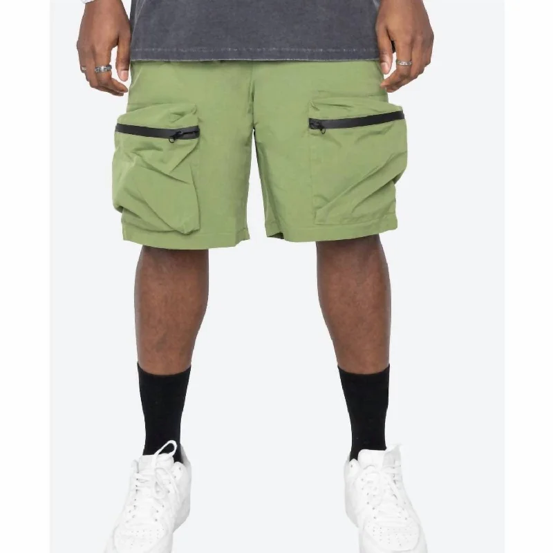 Men's button - fly denim work shorts for durability on the job Men's Combat Shorts In Green Men's button - fly denim work shorts for durability on the job Men's Combat Shorts In Green