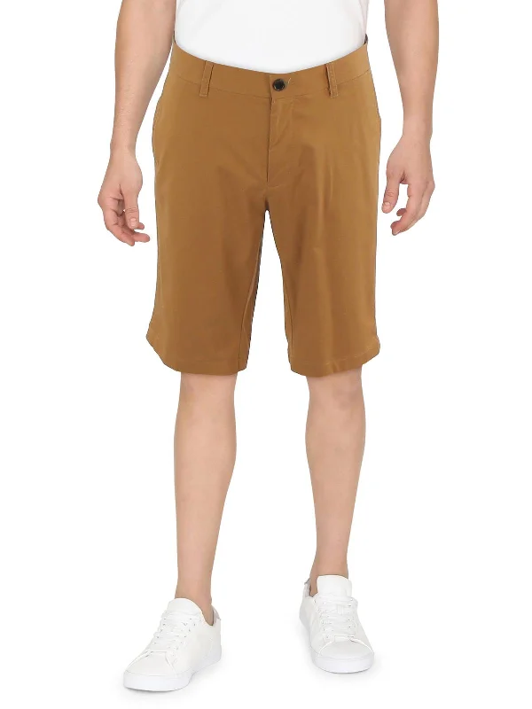 Men's breathable cotton athletic shorts for intense workouts Mens Solid Above Knee Khaki Shorts Men's breathable cotton athletic shorts for intense workouts Mens Solid Above Knee Khaki Shorts