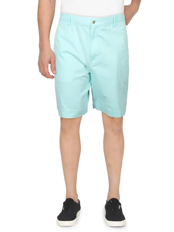 Men's high - waisted swim shorts with UPF protection for beach vacations Mens Solid Stretch Bermuda Shorts Men's high - waisted swim shorts with UPF protection for beach vacations Mens Solid Stretch Bermuda Shorts