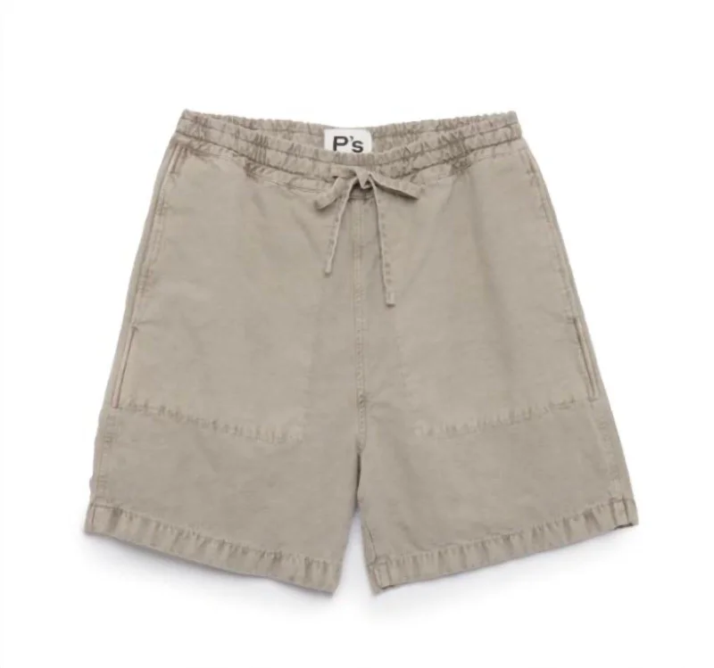 Men's drawstring casual linen shorts for a laid - back summer look Men's Time Off Bermuda Shorts In Sand Men's drawstring casual linen shorts for a laid - back summer look Men's Time Off Bermuda Shorts In Sand