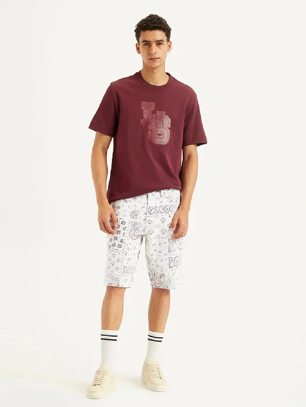 Men's button - fly denim work shorts for durability on the job Men's White Tapered Shorts Men's button - fly denim work shorts for durability on the job Men's White Tapered Shorts