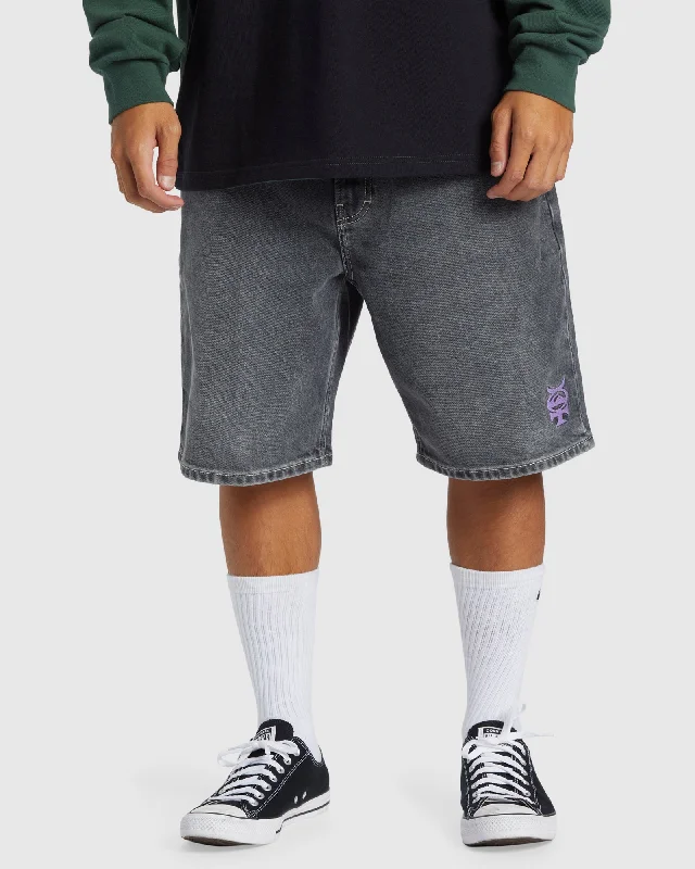 Men's denim shorts with a high - low hem for a modern, asymmetric style Mens Mercury Denim Shorts Men's denim shorts with a high - low hem for a modern, asymmetric style Mens Mercury Denim Shorts