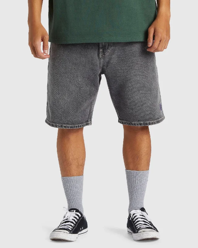 Men's denim shorts with a multi - colored denim pattern​ Mens Mercury  Denim Shorts