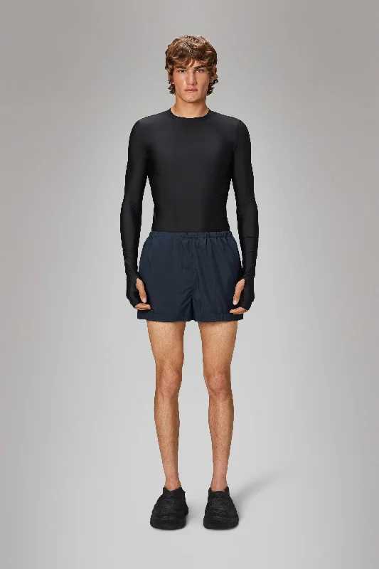 Men's side - stripe track shorts for a sporty running look    Naha Shorts