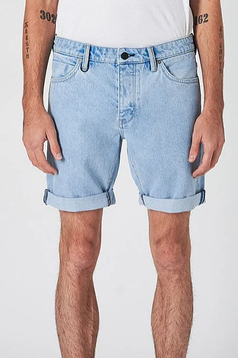 Men's denim shorts in a black denim color for a more formal - casual option Neuw MENS RAY TAPERED DENIM SHORTS - ZERO BREAKER BLUE Men's denim shorts in a black denim color for a more formal - casual option Neuw MENS RAY TAPERED DENIM SHORTS - ZERO BREAKER BLUE