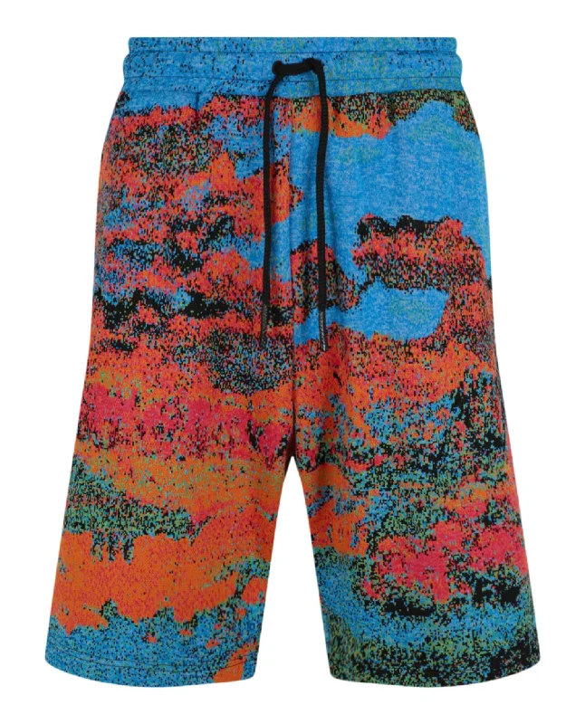 Men's side - stripe track shorts for a sporty running look    Printed Shorts