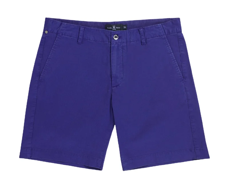 Men's button - fly denim work shorts for durability on the job Psycho Bunny Diego Bold Blue Shorts B6R790M1CE-BLD Men's button - fly denim work shorts for durability on the job Psycho Bunny Diego Bold Blue Shorts B6R790M1CE-BLD