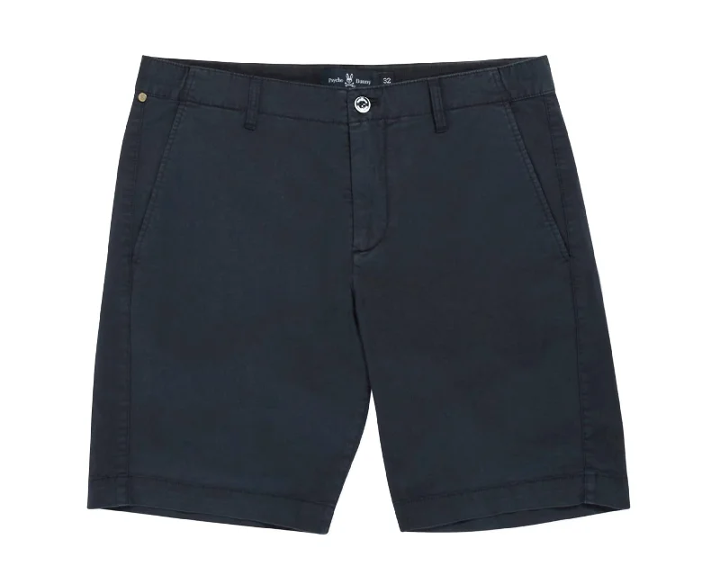 Men's drawstring casual linen shorts for a laid - back summer look Psycho Bunny Diego Navy Blue Men's Shorts B6R790N1CE-NVY Men's drawstring casual linen shorts for a laid - back summer look Psycho Bunny Diego Navy Blue Men's Shorts B6R790N1CE-NVY