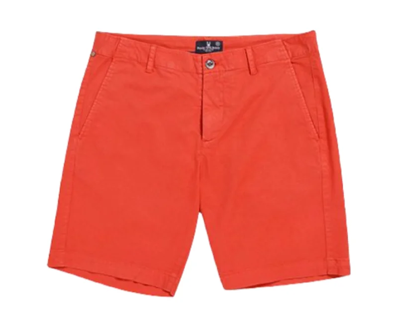 Men's wide - leg linen blend shorts for a relaxed beachside vibe Psycho Bunny Diego Red Spice Men's Shorts B6R790S1CE-RES Men's wide - leg linen blend shorts for a relaxed beachside vibe Psycho Bunny Diego Red Spice Men's Shorts B6R790S1CE-RES