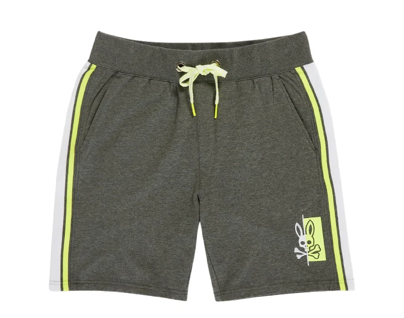 Men's checkered pattern wool shorts for a stylish winter layering option Psycho Bunny Dovedale Heather Storm Grey/Lime Men's Shorts B6R207N1FT-HST Men's checkered pattern wool shorts for a stylish winter layering option Psycho Bunny Dovedale Heather Storm Grey/Lime Men's Shorts B6R207N1FT-HST