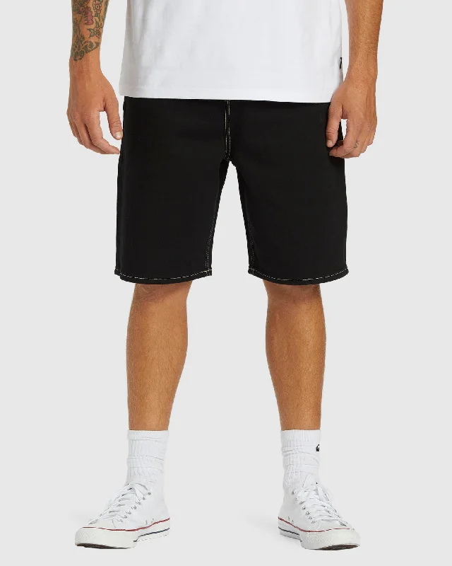 Men's denim shorts with a denim - on - denim look when paired with a denim shirt Mens Saturn Baggy Baggy Denim Shorts Men's denim shorts with a denim - on - denim look when paired with a denim shirt Mens Saturn Baggy Baggy Denim Shorts