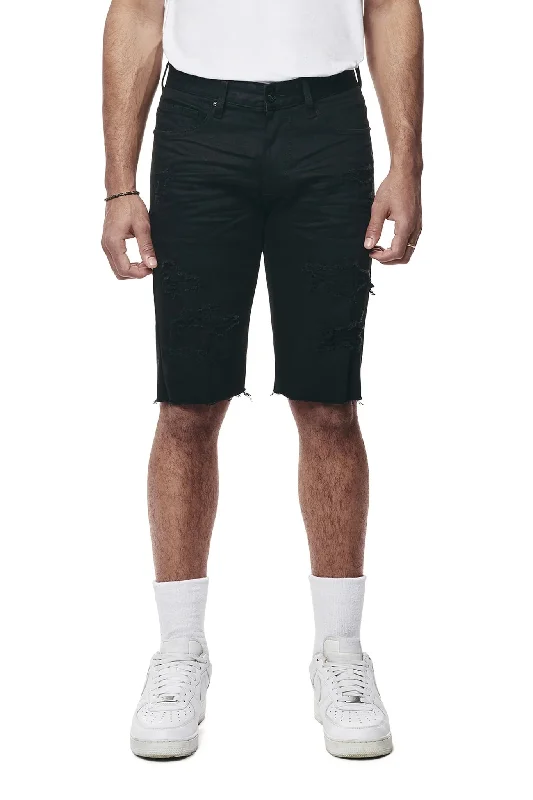 Men's denim shorts with a distressed - look pocket edges Smoke Rise Men's Essential Denim Shorts Men's denim shorts with a distressed - look pocket edges Smoke Rise Men's Essential Denim Shorts