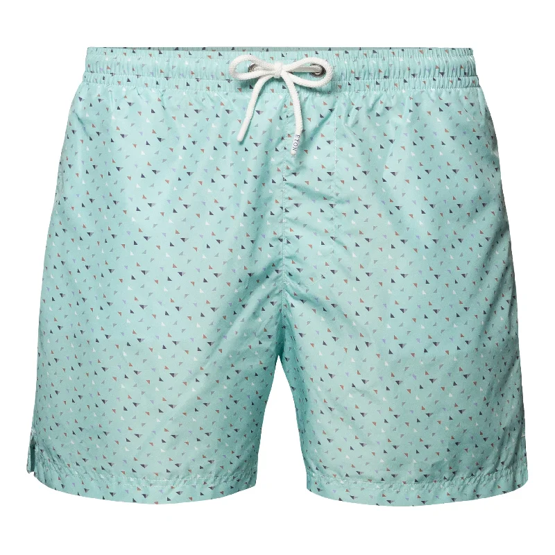 Men's high - waisted swim shorts with UPF protection for beach vacations Printed Swim Shorts Men's high - waisted swim shorts with UPF protection for beach vacations Printed Swim Shorts