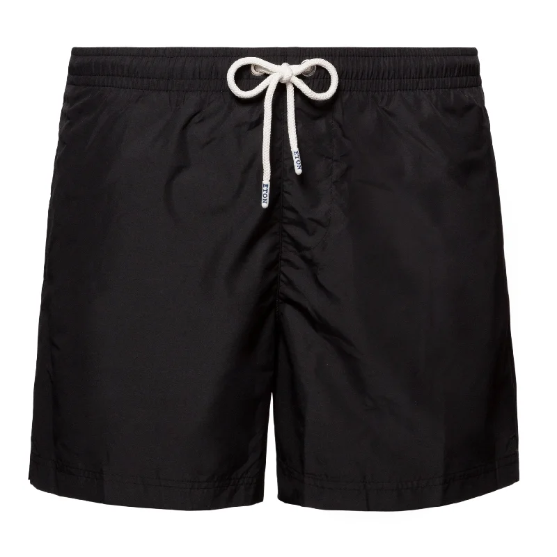 Men's elastic waistband lounge shorts for lazy weekends at home    Swim Shorts