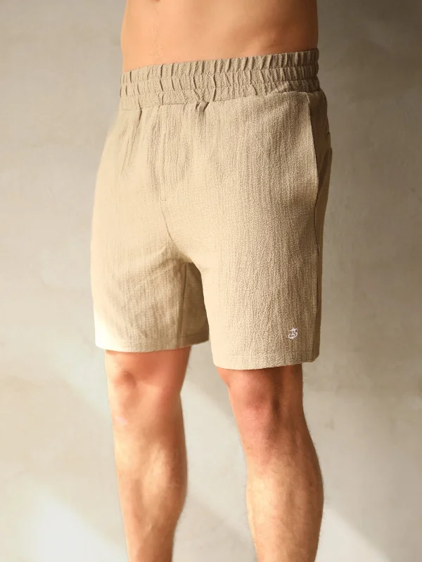 Men's pleated front twill shorts for a classic and sophisticated appearance Salvatore Shorts - Tan Men's pleated front twill shorts for a classic and sophisticated appearance Salvatore Shorts - Tan