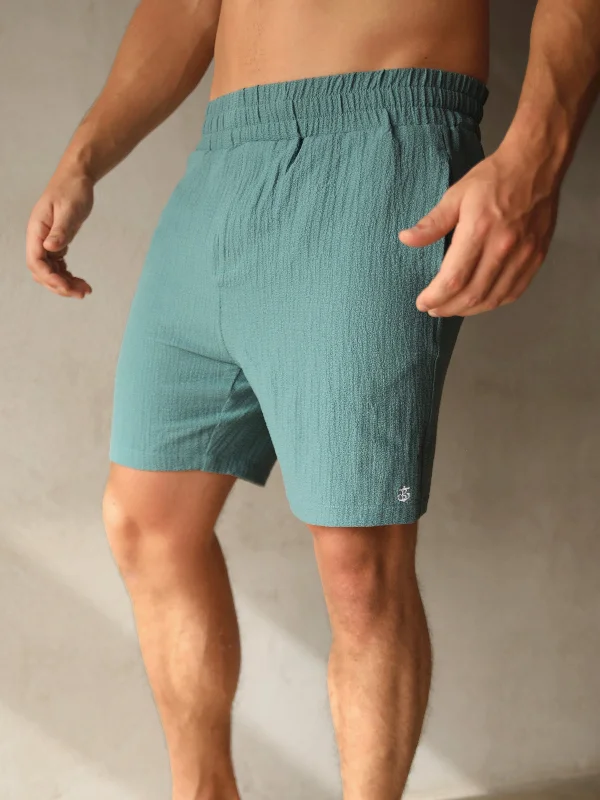 Men's moisture - wicking performance shorts for sweaty outdoor activities Salvatore Shorts - Teal Men's moisture - wicking performance shorts for sweaty outdoor activities Salvatore Shorts - Teal