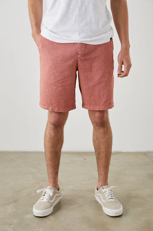 Men's drawstring casual linen shorts for a laid - back summer look BODEN SHORT - NANTUCKET RED Men's drawstring casual linen shorts for a laid - back summer look BODEN SHORT - NANTUCKET RED