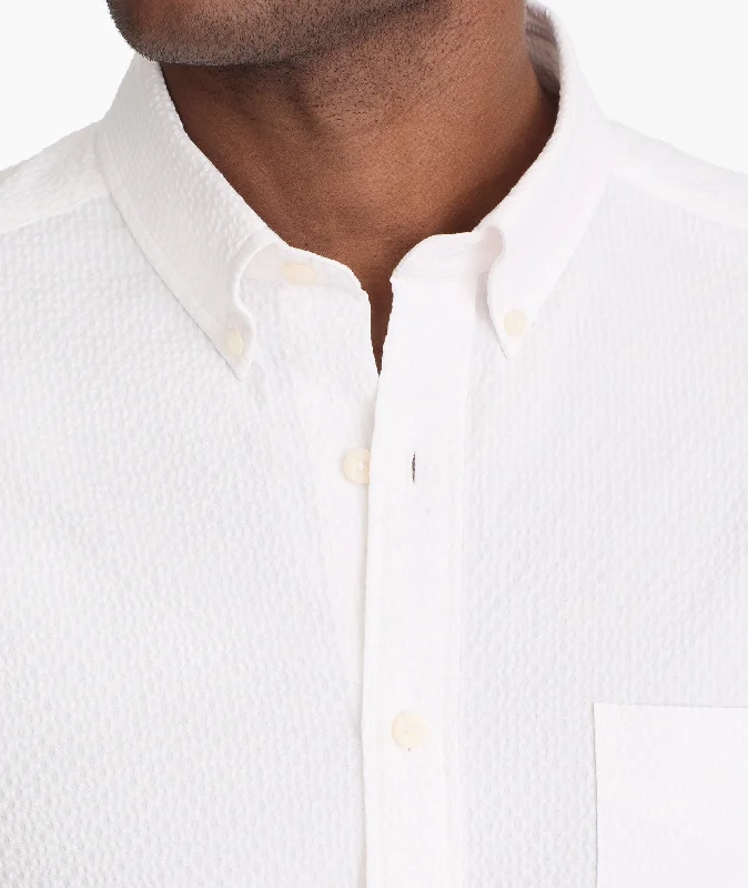 Men's drawstring casual linen shorts for a laid - back summer look Performance Seersucker Shirt - FINAL SALE Men's drawstring casual linen shorts for a laid - back summer look Performance Seersucker Shirt - FINAL SALE