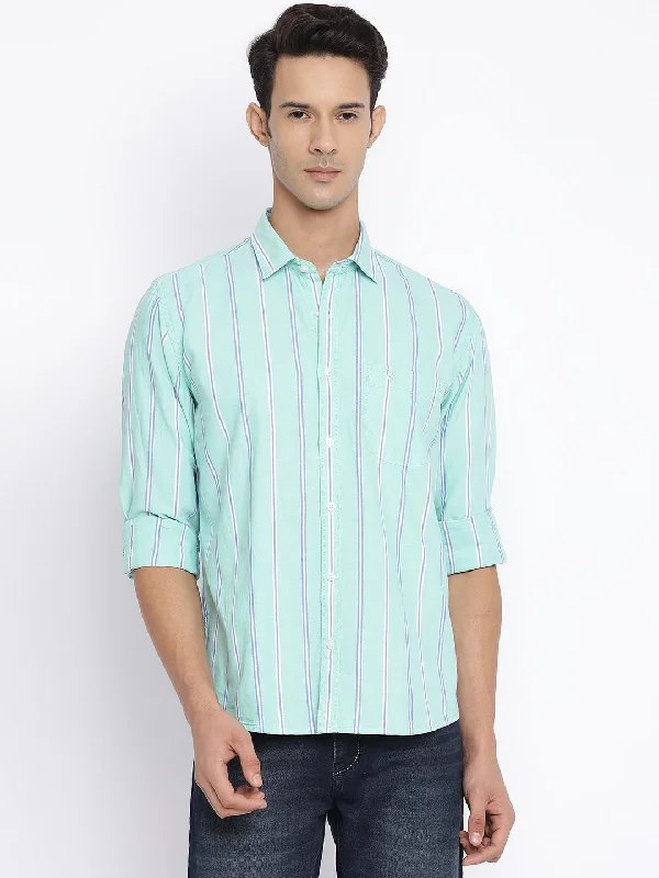 Men's Short - Sleeve Linen Casual Shirts in Light Khaki for a Breathable Summer Option Men's Light Green Casual Broad Stripe Full Sleeve Shirt Men's Short - Sleeve Linen Casual Shirts in Light Khaki for a Breathable Summer Option Men's Light Green Casual Broad Stripe Full Sleeve Shirt
