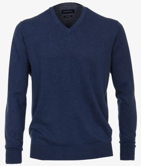 Men's Moisture - Wicking Performance Fabric Casual Shirts for Outdoor Activities Casa Moda V-Neck Cotton Jumper Men's Moisture - Wicking Performance Fabric Casual Shirts for Outdoor Activities Casa Moda V-Neck Cotton Jumper