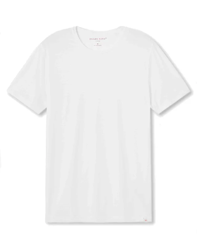 Men's Wrinkle - Resistant Polyester Blend Casual Shirts for Easy Travel and Maintenance White Crewneck T Shirt Men's Wrinkle - Resistant Polyester Blend Casual Shirts for Easy Travel and Maintenance White Crewneck T Shirt