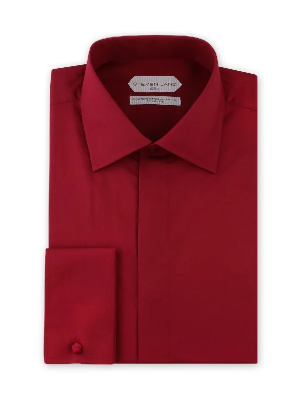 Plus Size Men's Patterned Dress Shirts in Subtle Checks for a Smart - Casual Office Ensemble Dress Shirt Elite Collection | Easy Care | Button Cuff Non-Iron Shirt for Men | Burgundy Plus Size Men's Patterned Dress Shirts in Subtle Checks for a Smart - Casual Office Ensemble Dress Shirt Elite Collection | Easy Care | Button Cuff Non-Iron Shirt for Men | Burgundy