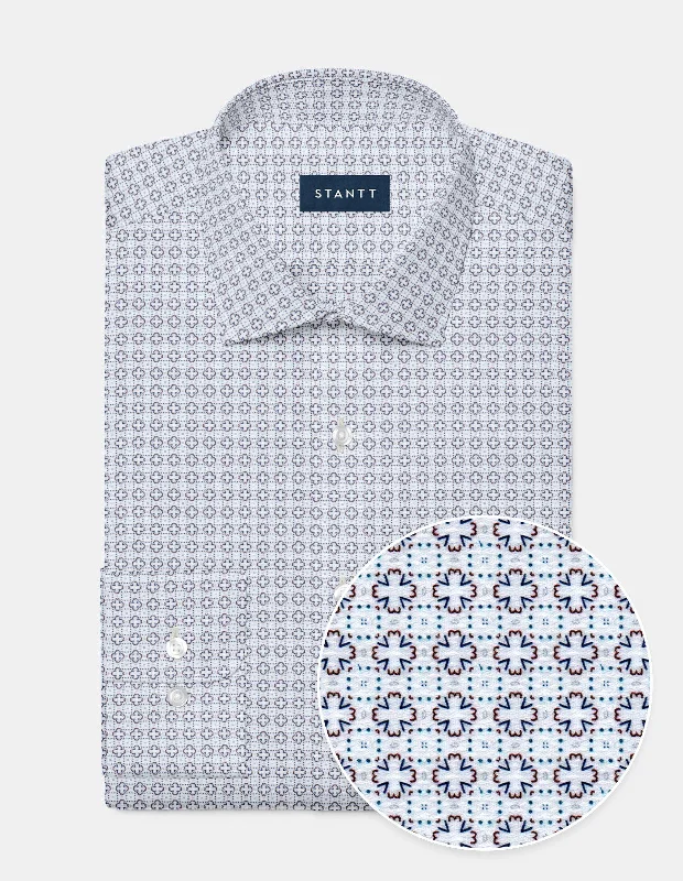 Plus Size Men's Paisley Print Dress Shirts in Burgundy for a Traditional and Elegant Look Gold and Navy on White Abstract Cross Neat Print Plus Size Men's Paisley Print Dress Shirts in Burgundy for a Traditional and Elegant Look Gold and Navy on White Abstract Cross Neat Print