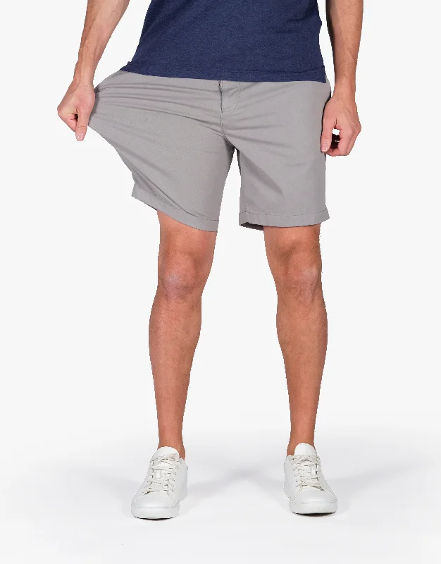 Men's flat - front chino shorts for semi - formal summer events    Tarmacs