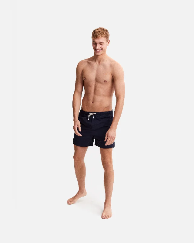 Men's camo print cargo shorts for outdoor adventures  Swim Short With Rubber Patch