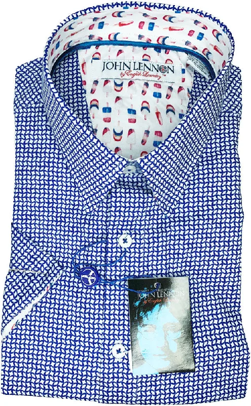Men's Embroidered Detail Casual Shirts in Beige for a Touch of Elegance JLW6027 S/S