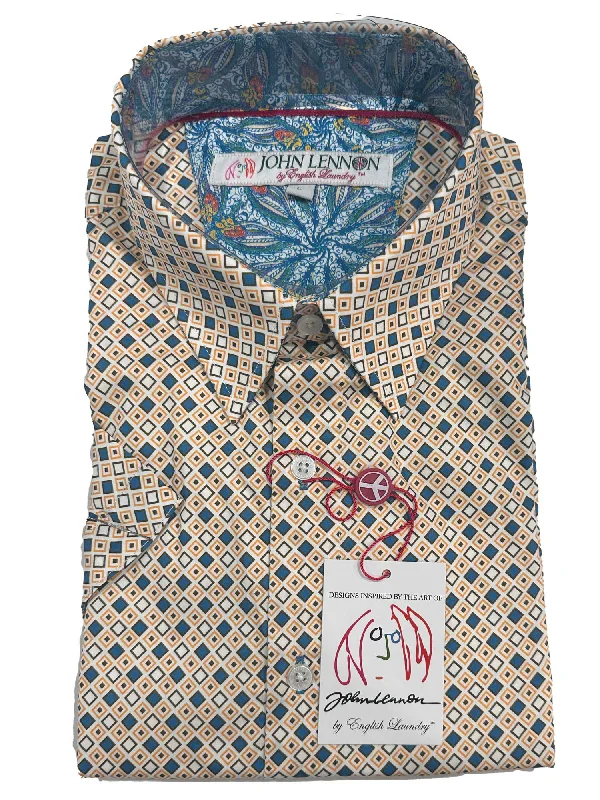 Men's Button - Down Oxford Casual Shirts in Crisp White for a Classic and Versatile Style JLW9042-S Lye Men's Button - Down Oxford Casual Shirts in Crisp White for a Classic and Versatile Style JLW9042-S Lye