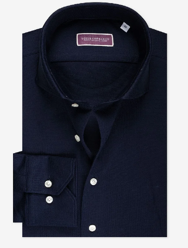 Men's Embroidered Detail Casual Shirts in Beige for a Touch of Elegance Jersey Shirt Navy Men's Embroidered Detail Casual Shirts in Beige for a Touch of Elegance Jersey Shirt Navy