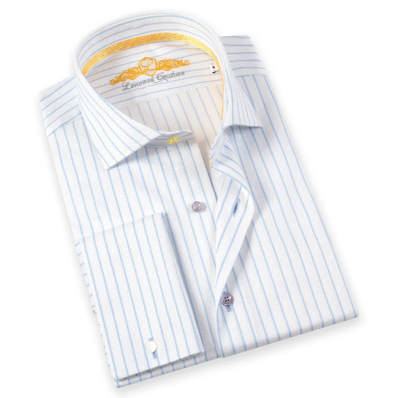 Men's Soft - Touch Modal Blend Dress Shirts in Mustard Yellow for a Bold Fashion Statement Leneveu Couture Dress Shirt - Monaco/Colombia Men's Soft - Touch Modal Blend Dress Shirts in Mustard Yellow for a Bold Fashion Statement Leneveu Couture Dress Shirt - Monaco/Colombia