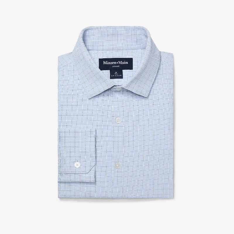 Plus Size Men's Paisley Print Dress Shirts in Burgundy for a Traditional and Elegant Look Light Blue Mini Plaid Plus Size Men's Paisley Print Dress Shirts in Burgundy for a Traditional and Elegant Look Light Blue Mini Plaid