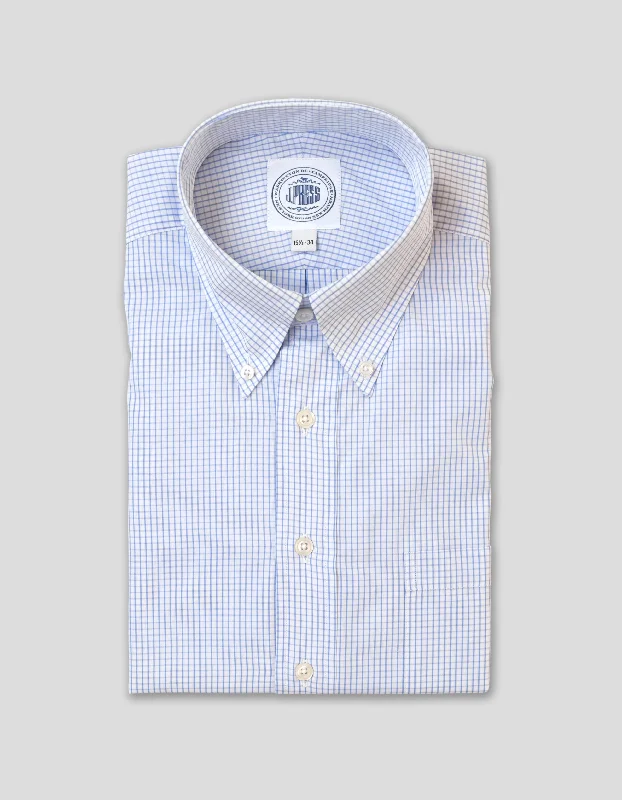 Men's Soft - Touch Modal Blend Dress Shirts in Mustard Yellow for a Bold Fashion Statement LIGHT BLUE TATTERSALL BUTTON DOWN DRESS SHIRT Men's Soft - Touch Modal Blend Dress Shirts in Mustard Yellow for a Bold Fashion Statement LIGHT BLUE TATTERSALL BUTTON DOWN DRESS SHIRT
