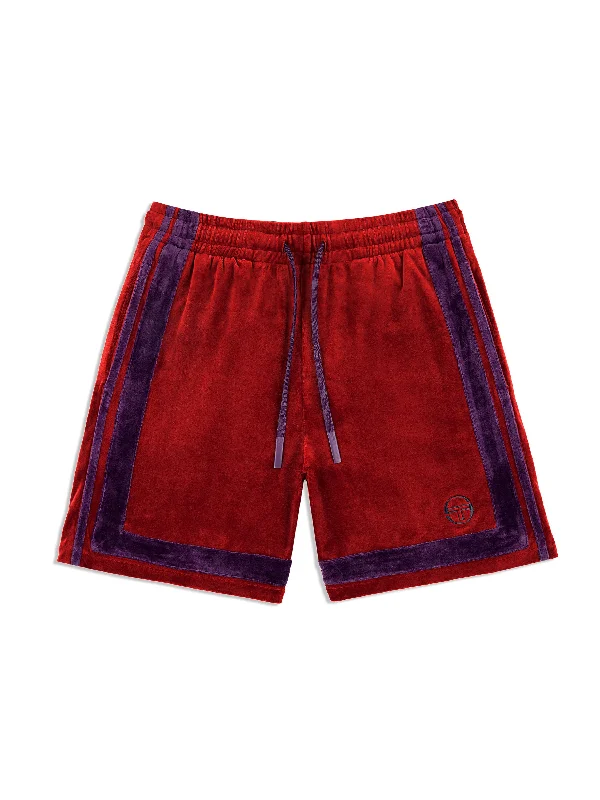Men's pastel - colored cotton shorts for a spring - friendly outfit Noci Velour Short- Sun Dried Tomato Men's pastel - colored cotton shorts for a spring - friendly outfit Noci Velour Short- Sun Dried Tomato