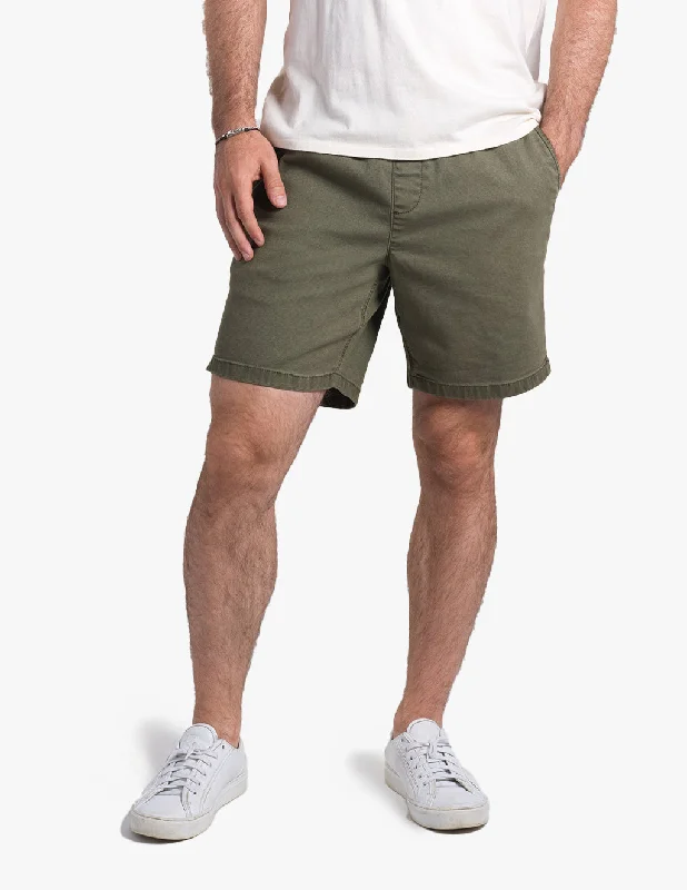 Men's elastic waistband lounge shorts for lazy weekends at home    Carters
