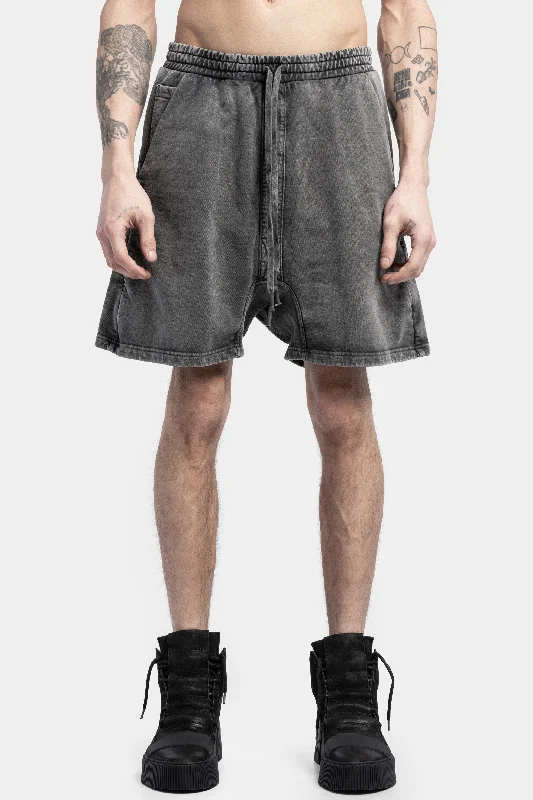 Men's pleated front twill shorts for a classic and sophisticated appearance P27 - Cotton sweat shorts, Acid grey Men's pleated front twill shorts for a classic and sophisticated appearance P27 - Cotton sweat shorts, Acid grey