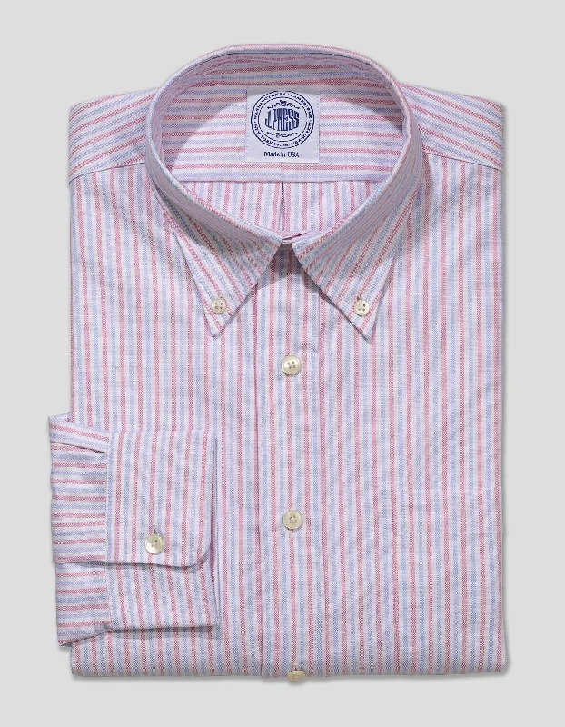 Slim Fit Men's Egyptian Cotton Dress Shirts in Crisp White for a Classic Business Look PINK/LIGHT BLUE OXFORD DRESS SHIRT Slim Fit Men's Egyptian Cotton Dress Shirts in Crisp White for a Classic Business Look PINK/LIGHT BLUE OXFORD DRESS SHIRT