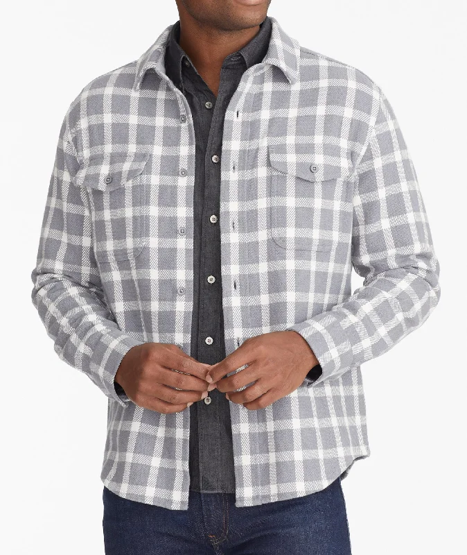 Men's side - stripe track shorts for a sporty running look Brushed Overshirt - FINAL SALE Men's side - stripe track shorts for a sporty running look Brushed Overshirt - FINAL SALE