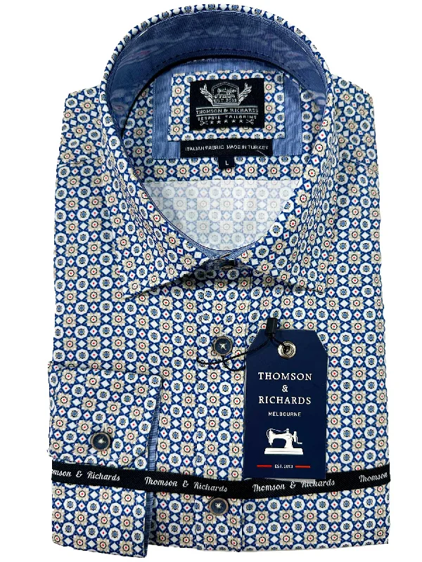 Men's Slim - Fit Printed Floral Casual Shirts in Pastel Colors for a Spring - Inspired Vibe Roy Shirt L/S Men's Slim - Fit Printed Floral Casual Shirts in Pastel Colors for a Spring - Inspired Vibe Roy Shirt L/S