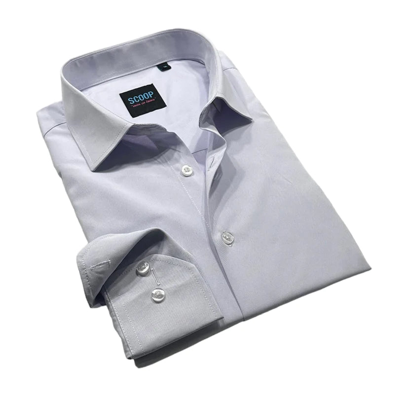 Men's Semi - Fitted Dress Shirts in Emerald Green with Mitered Cuffs for a Polished Appearance Scoop Dress Shirt - Grady/Lavender Men's Semi - Fitted Dress Shirts in Emerald Green with Mitered Cuffs for a Polished Appearance Scoop Dress Shirt - Grady/Lavender