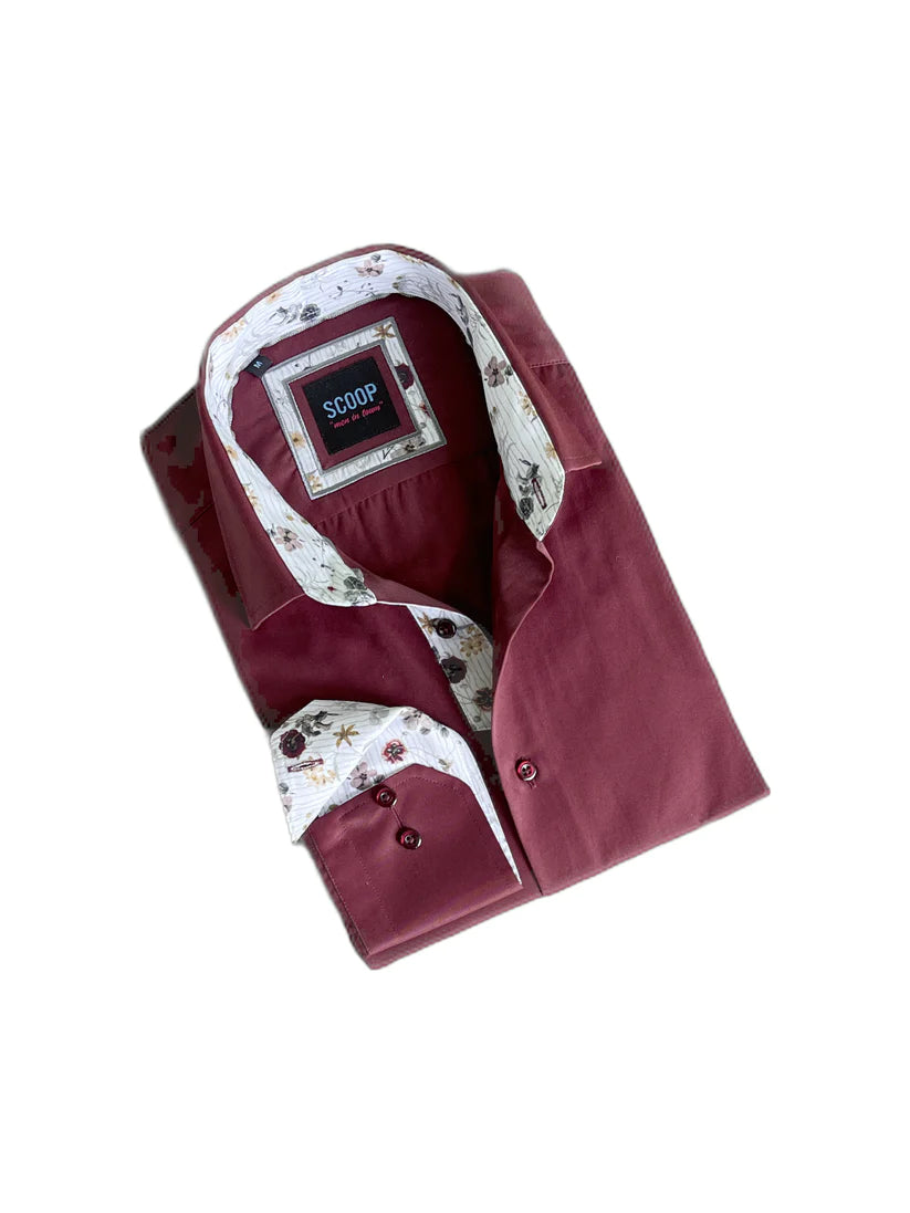 Plus Size Men's Italian - Made Silk Blend Dress Shirts in Navy Blue for a Sophisticated Appeal Scoop Dress Shirt - Novel/Burgundy Plus Size Men's Italian - Made Silk Blend Dress Shirts in Navy Blue for a Sophisticated Appeal Scoop Dress Shirt - Novel/Burgundy